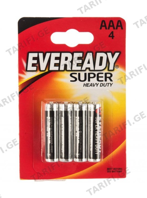ელემენტი Everyday Super Heavy Duty AAA 4 ც