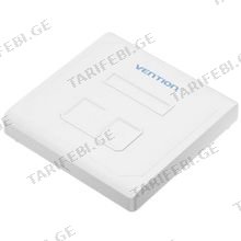 VENTION IFEW0 2-Port Keystone Jack Wall Plate White ქსელის კაბელი
