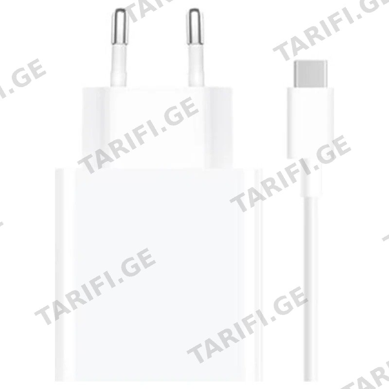 კედლის დამტენი კაბელით XIAOMI 33W CHARGING COMBO BHR6039EU თეთრი
