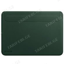 Proove Leather Sleeve MacBook 15.4"/16.2" green ლეპტოპის დამცავი