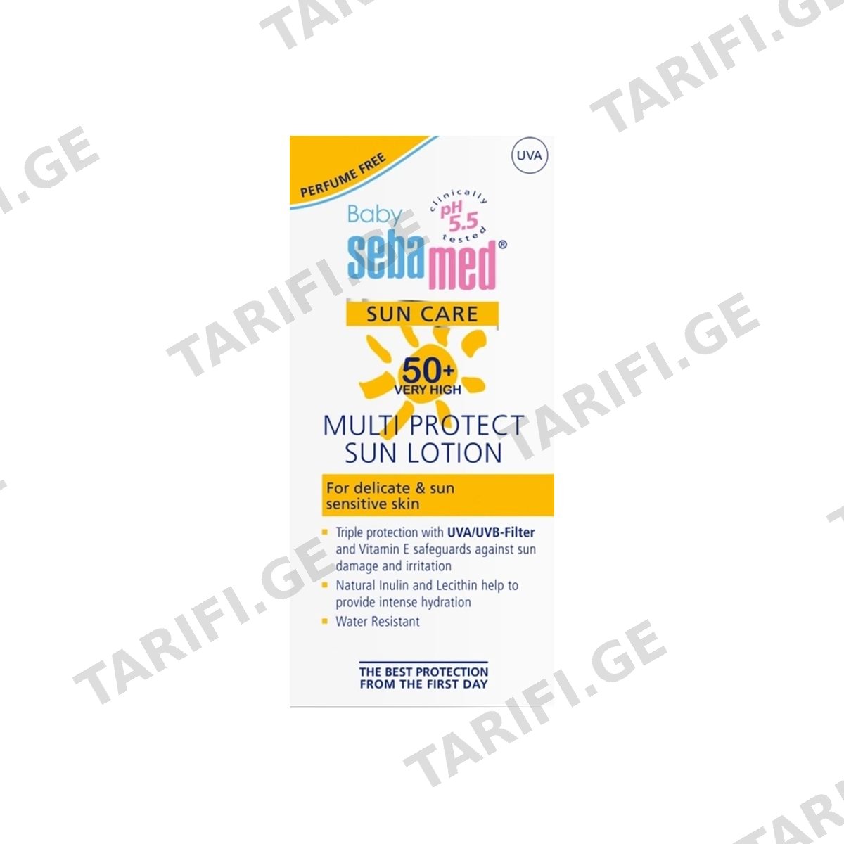 ბავშვის მზისგან დამცავი ლოსიონი SPF50+ 0463 სებამედი - Sebamed
