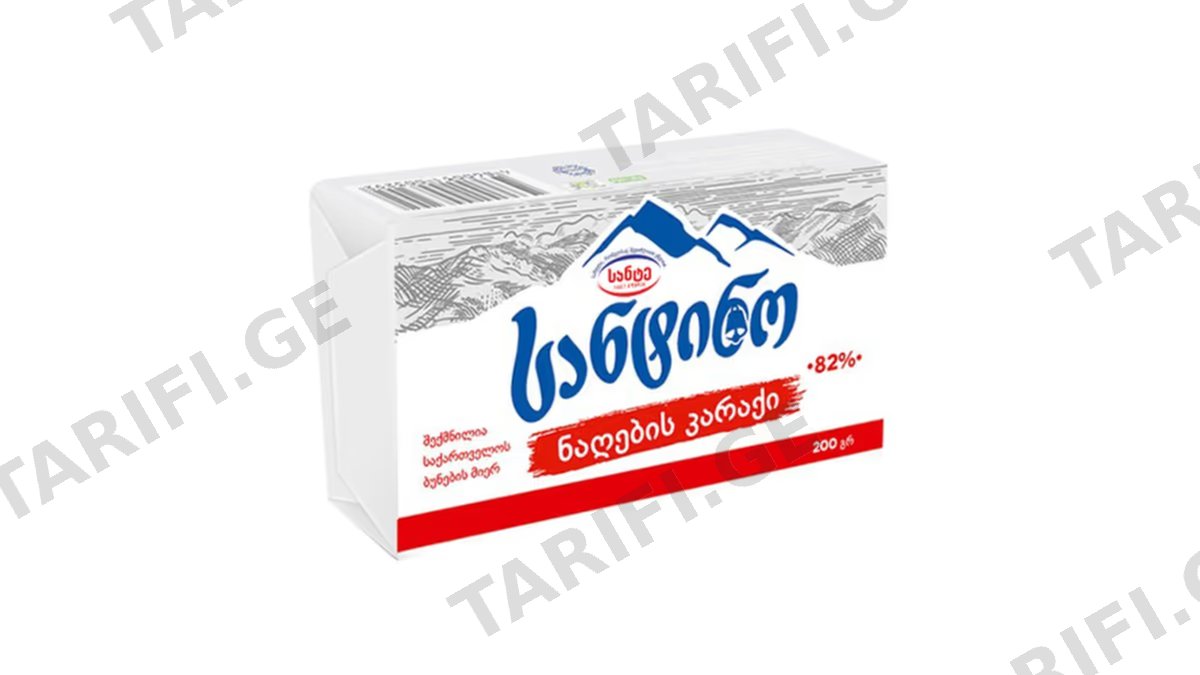 სანტინო კარაქი 82% 200 გ.