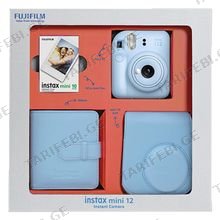 Instax Mini 12 Pastel Blue Bundle Box ფოტოაპარატი და აქსესუარები