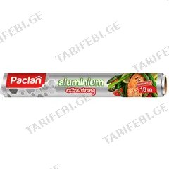 ფოლგა Paclan 18 მ ალუმინი