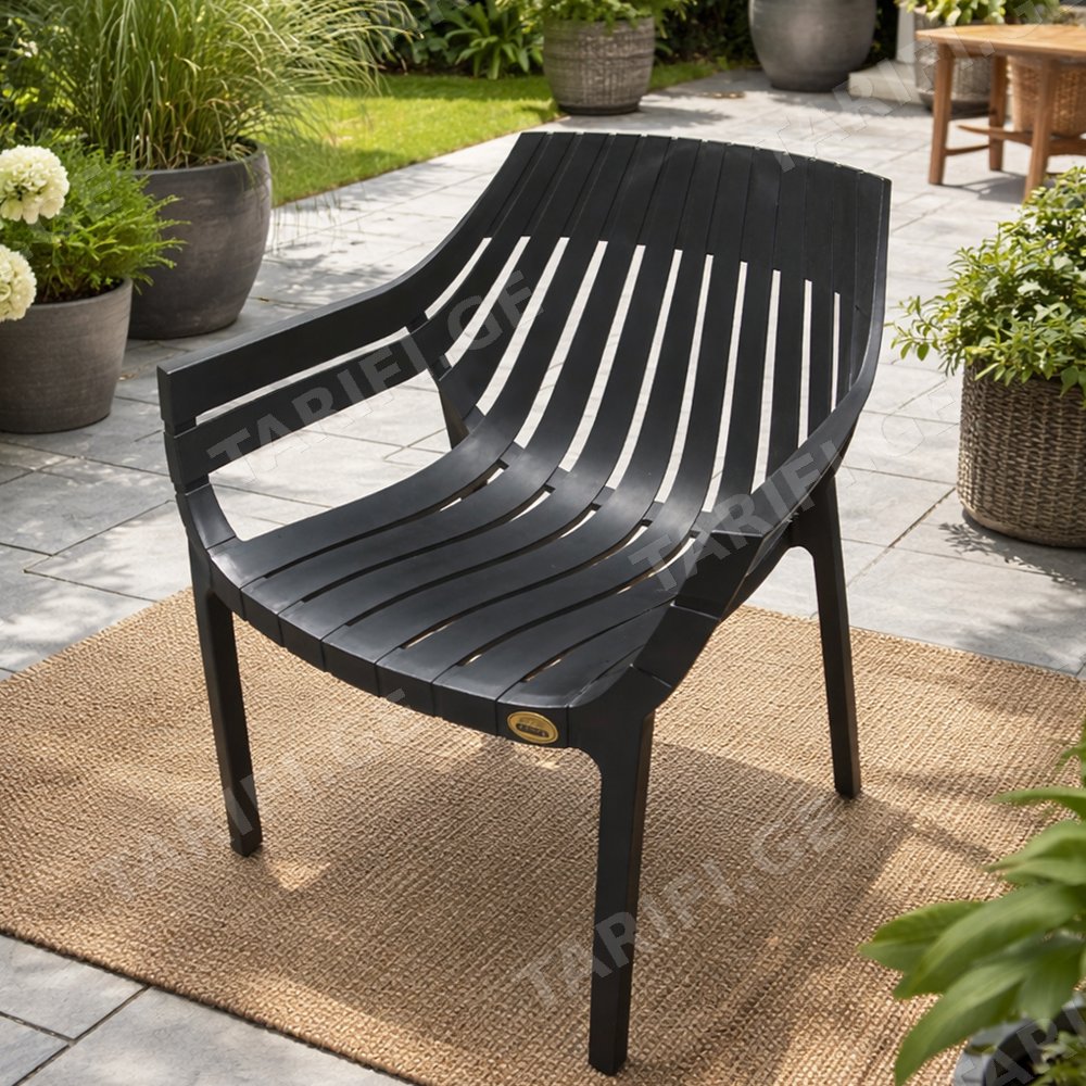 ბაღის სკამი Hilton chair 70x66x81.5 სმ ANTRACIT
