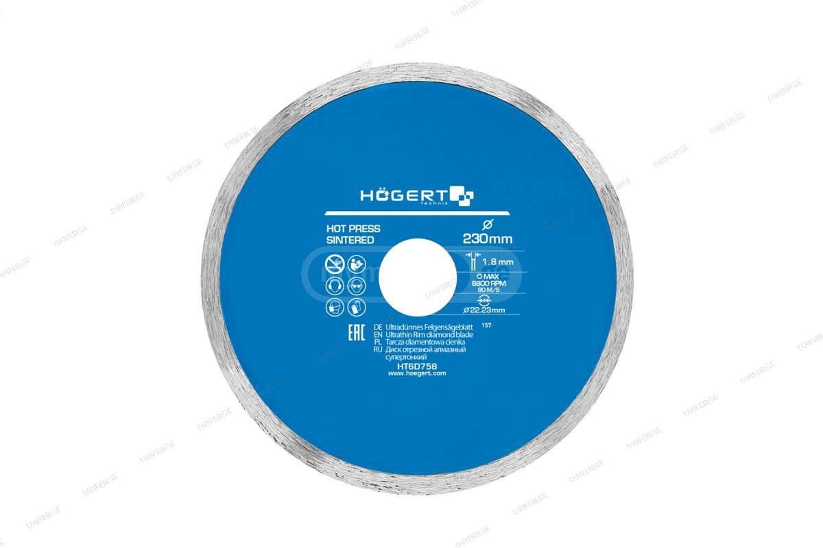 HT6D758 საჭრელი დისკი ალმასის superfine 230 х 1,8 х 22,3 mm