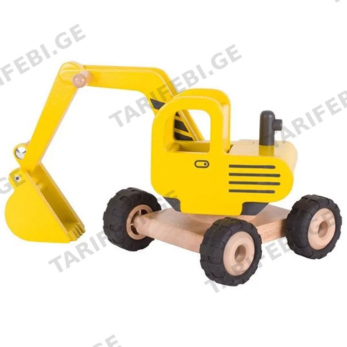 ხის ექსკავატორი GOKI MACHINE WOODEN EXCAVATOR YELLOW 55898G