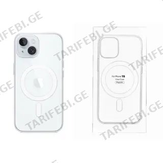 Iphone 15 Magsafe Case Გამჭვირვალე Ქეისი