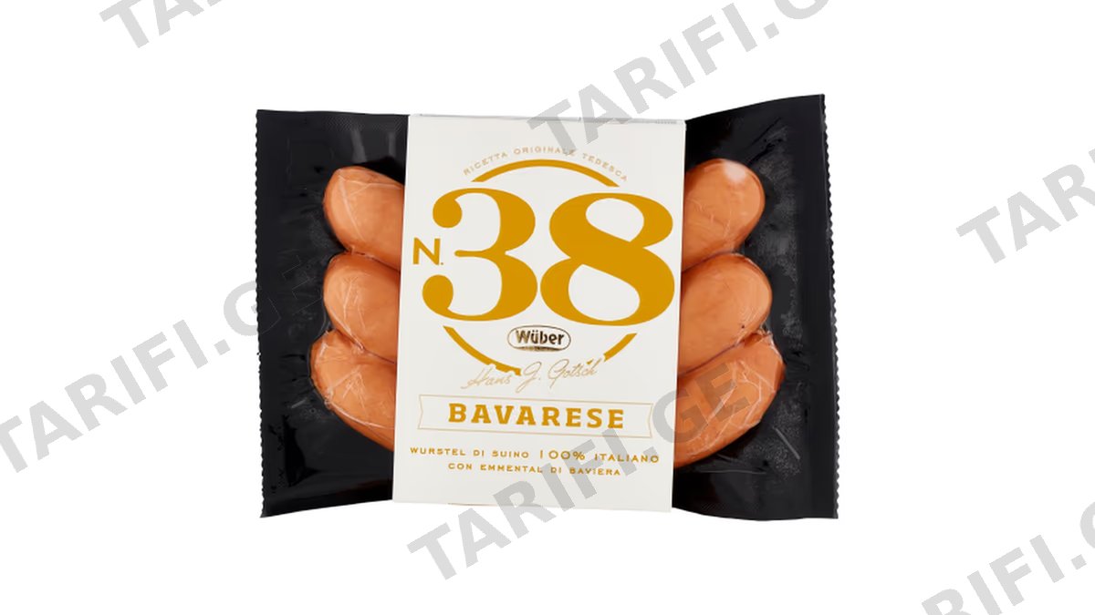 სოსისი/ Beretta/ ბავარიული ემენტალერის ყველით 8*240გრ