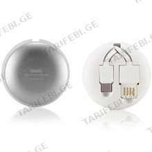 Remax Cutebaby Retractable Data Cable 2 in 1 for Micro USB and Lightning RC-099t 1M
