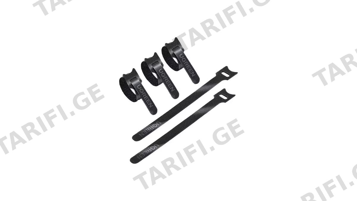 კაბელ მენეჯერი UGREEN LP401 (20245P20) Cat-ear Cable Tie, 20-Piece, Black