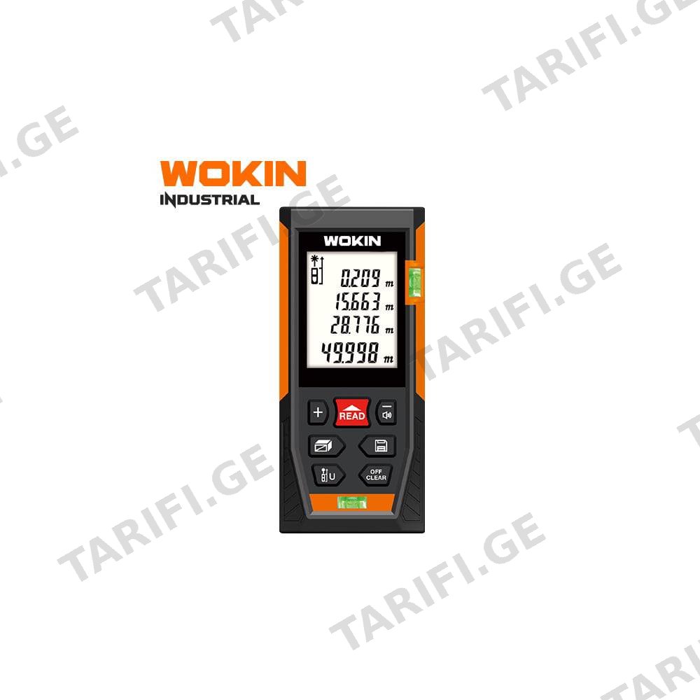 ლაზერული მანძილმზომი Wokin 507106, 60m, Laser Distance Meter, Black