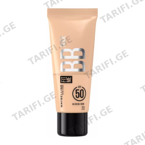 მეიბილაინი - BB კრემი Fit Me 20 SPF50 30მლ