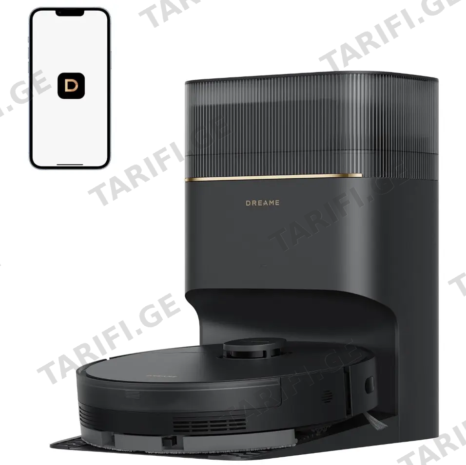 რობოტი მტვერსასრუტი DREAME Robot Vacuum D20 Pro Plus Black (RLD43SD)