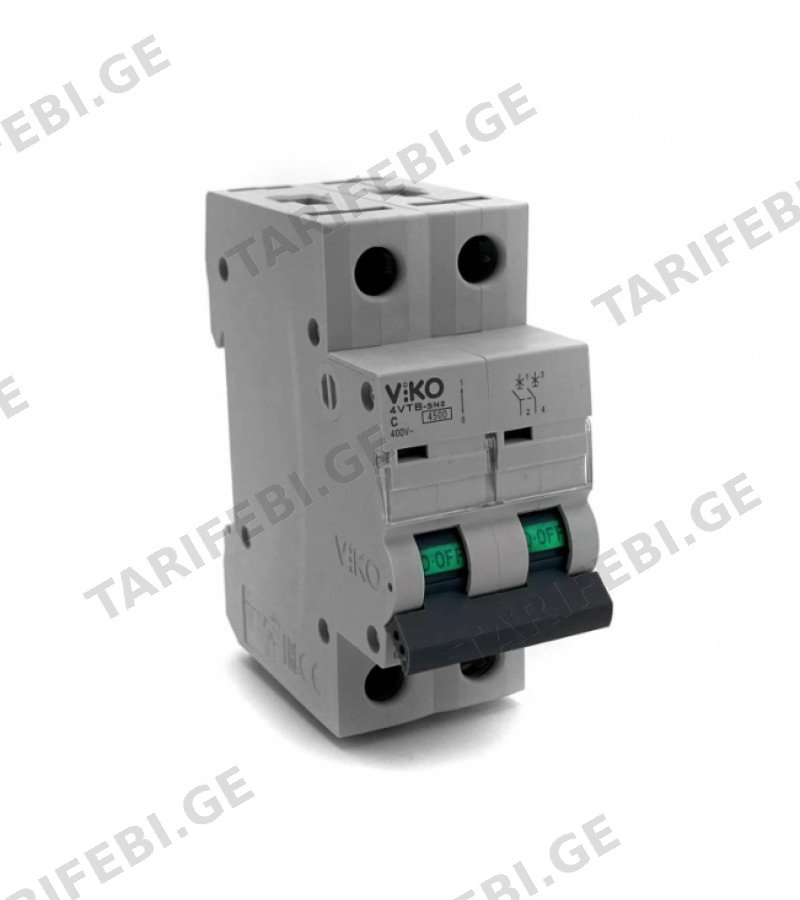 ელექტრო დამცველი 2*40A C 4,5 kA 4VTB-2C40 VIKO