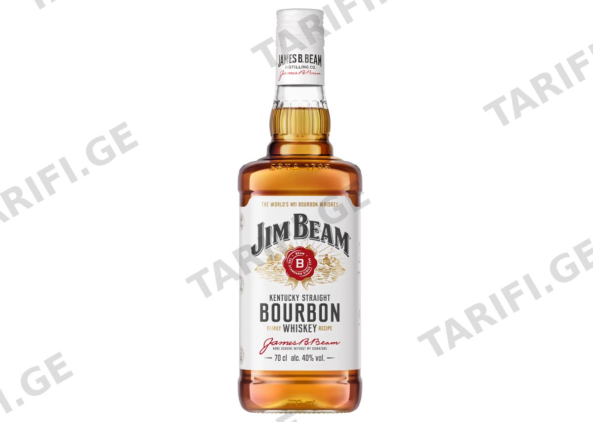 ბურბონი Jim Beam, თეთრი - 0.7L