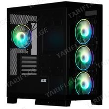 ქეისი 2E 2E-GK701B FANTOM, Computer Case, MiniT, Micro-ATX, mini-ITX, USB 3.0, Type-C, Black