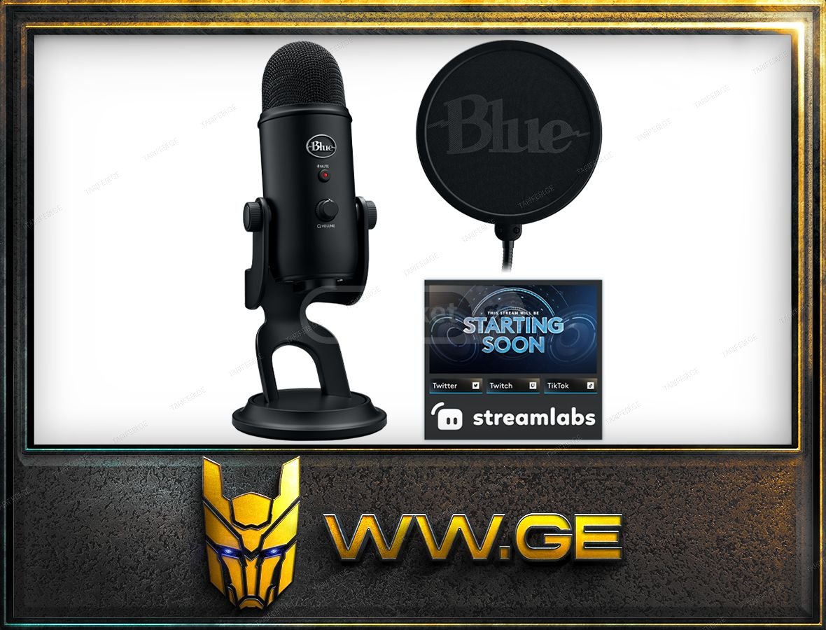 ✅ Logitech Blue Yeti Game Streaming Kit with Yeti ✅Logitech