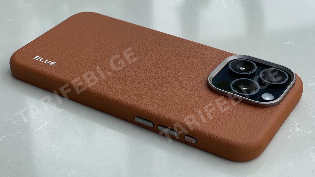 Leather Case with MagSafe for iPhone 15 Pro - Brown