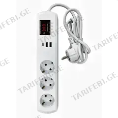 ძაბვის რელე JIUJI -DOM ELECTRIC B383 მ 2 USB +mini USB 3მ