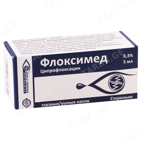 ფლოქსიმედი თვ/ყურის წვ.0.3% (3.0მგ/მლ) 5მლ