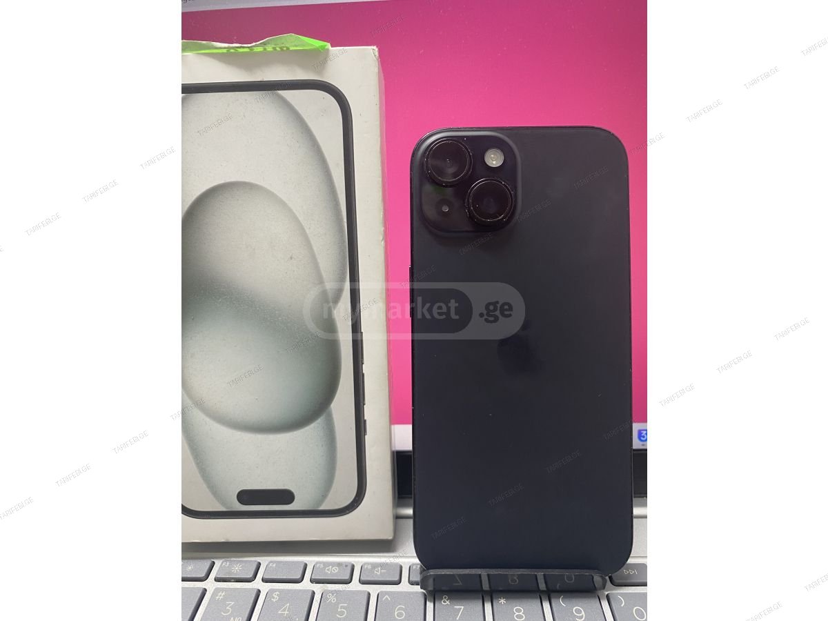 Iphone 15 128GB 79 %  ყუთით