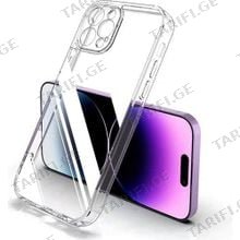 iPhone 14 Pro Lux Clear Case გამჭვირვალე სილიკონის ქეისი