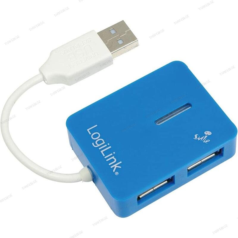 LOGILINK UA0136 USB 2.0 Hub 4-port Smile blue