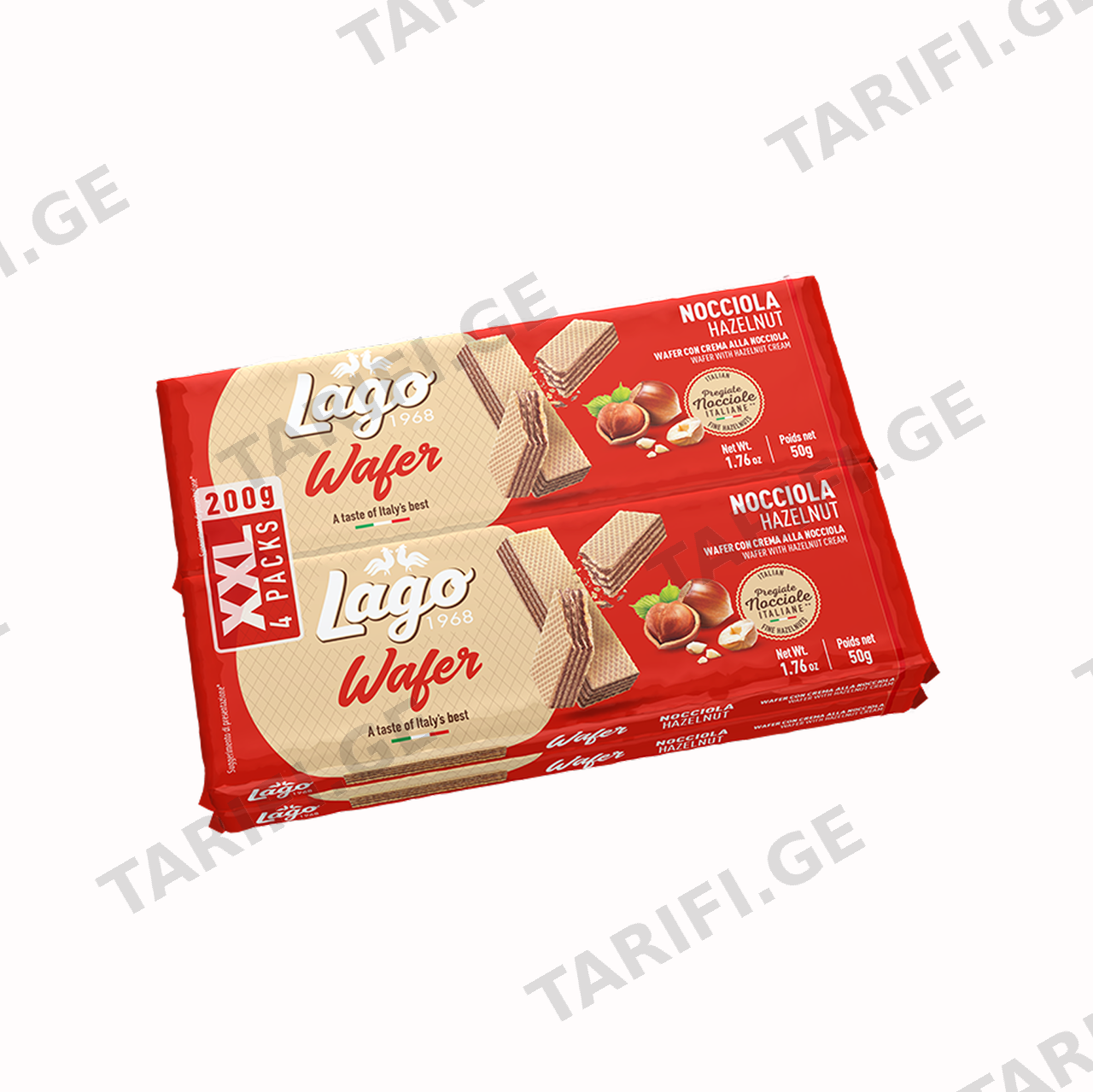 ვაფლი თხილით "Multipack" 200გრ, "Lago Group"