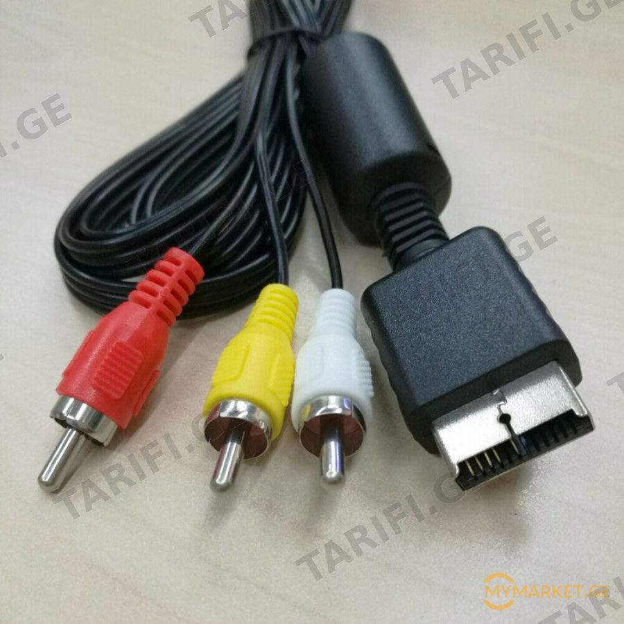 SONY PlayStation PS1 PS2 PS3 video AV 3RCA cable