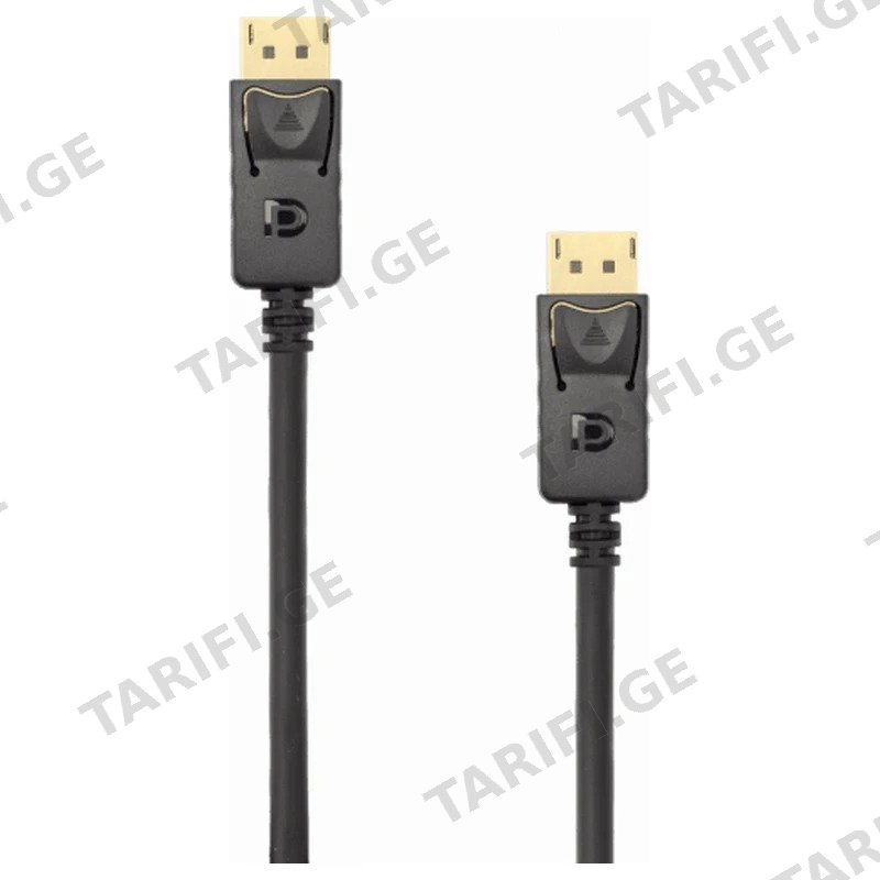 კაბელი DISPLAYPORT TO DISPLAYPORT SBOX CGYBG 2 მ შავი