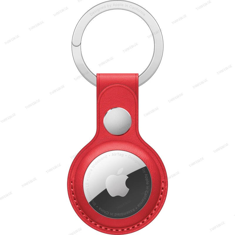 Apple AirTag Leather Key Ring (Product) Red