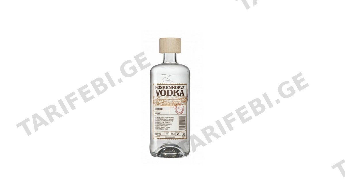 კოშკენკორვა არაყი 40% 0.5ლ