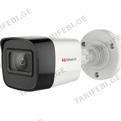 კამერა,Hiwatch, DS-T500A (B), 2.8mm,HDTVI,5mp,Bullet,Fix,IR20m,Mic,