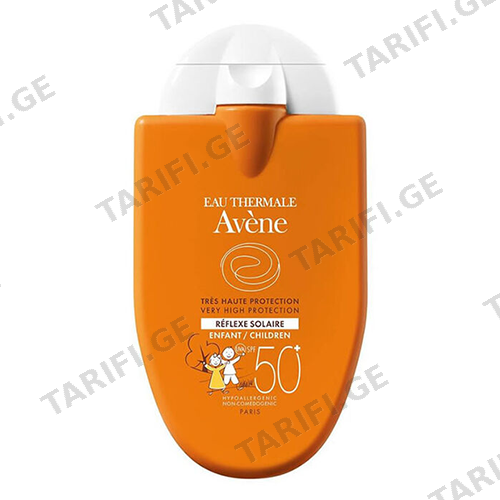 ავენი - SUN მზისგან დამცავი SPF50+ რეფლექსი სახე/ტანის მთელი ოჯახისთვის 30მლ