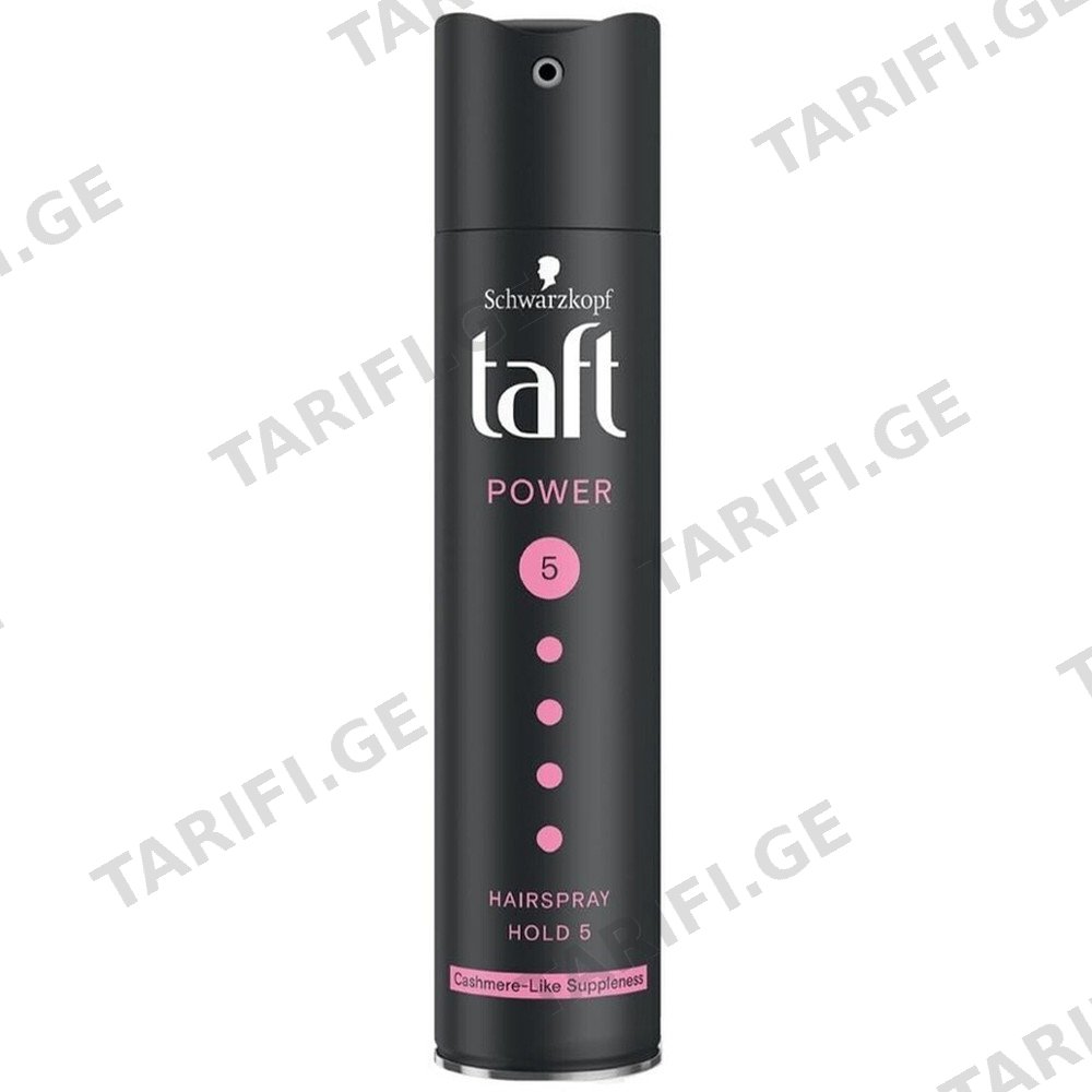 TAFT თმის ლაქი 'ქაშმირის ძალა' 250 მლ (ტაფტი)