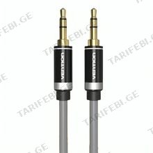 VENTION P460AC-H200 3.5mm Male to Male Audio Cable 2M Silvery Metal Type