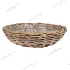 ქოთანი დაწნული Mega Collections Lana Plate -F- Natural D41H12