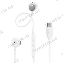 JBL Tune 305 White სადენიანი ყურსასმენი