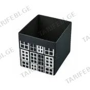 სათავსო ყუთი 33X38X33,შავი ნახატით DRONA
