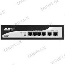 სვიჩი 2E 2E-SP402F-2, 6-Port, PoE+ Switch, Black