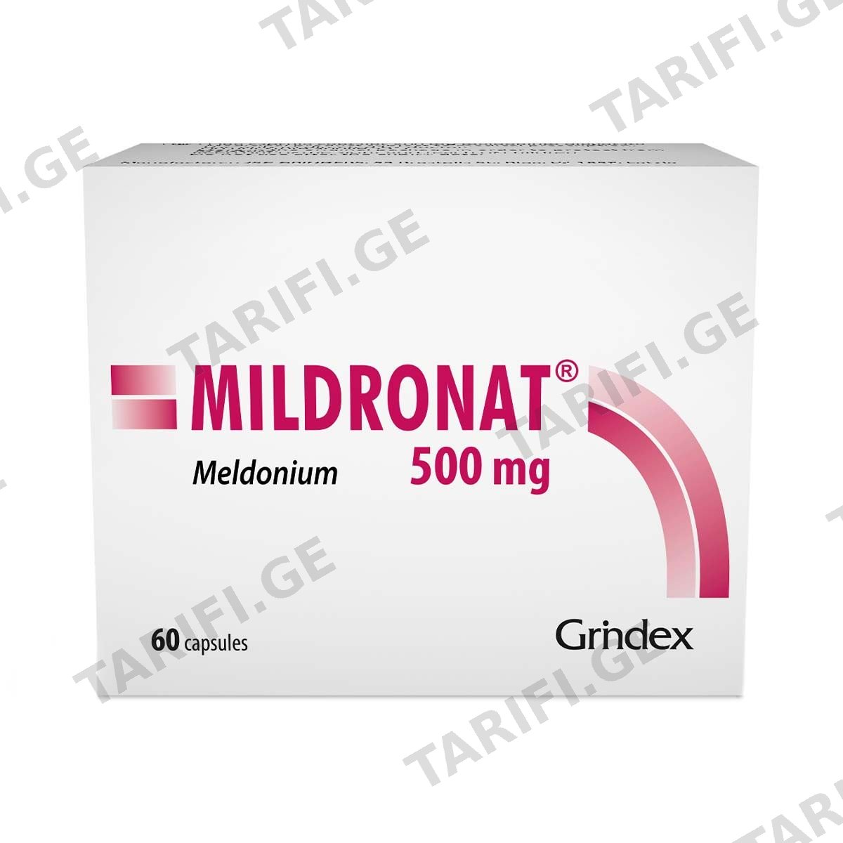 მილდრონატი - Mildronat 500 მგ 60 კაფსულა