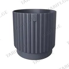 ქოთანი ყვავილის FORM PLASTIC Mika Cyli Petit Eco Recycled 14 anthracite
