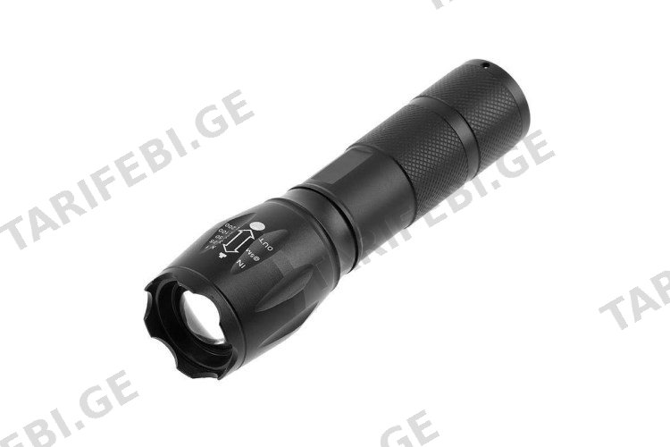 ფანარი GTV LED SOS zoom 3 AAA შავი 5W 1.5 V 300lm 6400K 200m IP44