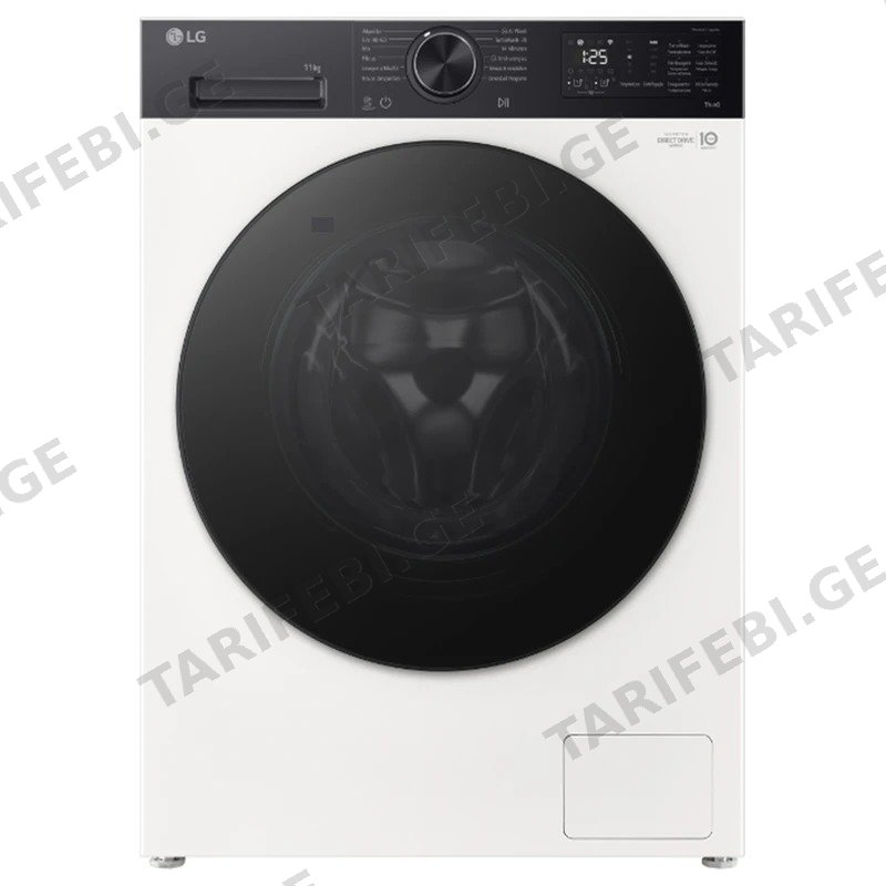 სარეცხი მანქანა LG F4X5VYPY8 9 კგ 1400 ბრ/წთ თეთრი