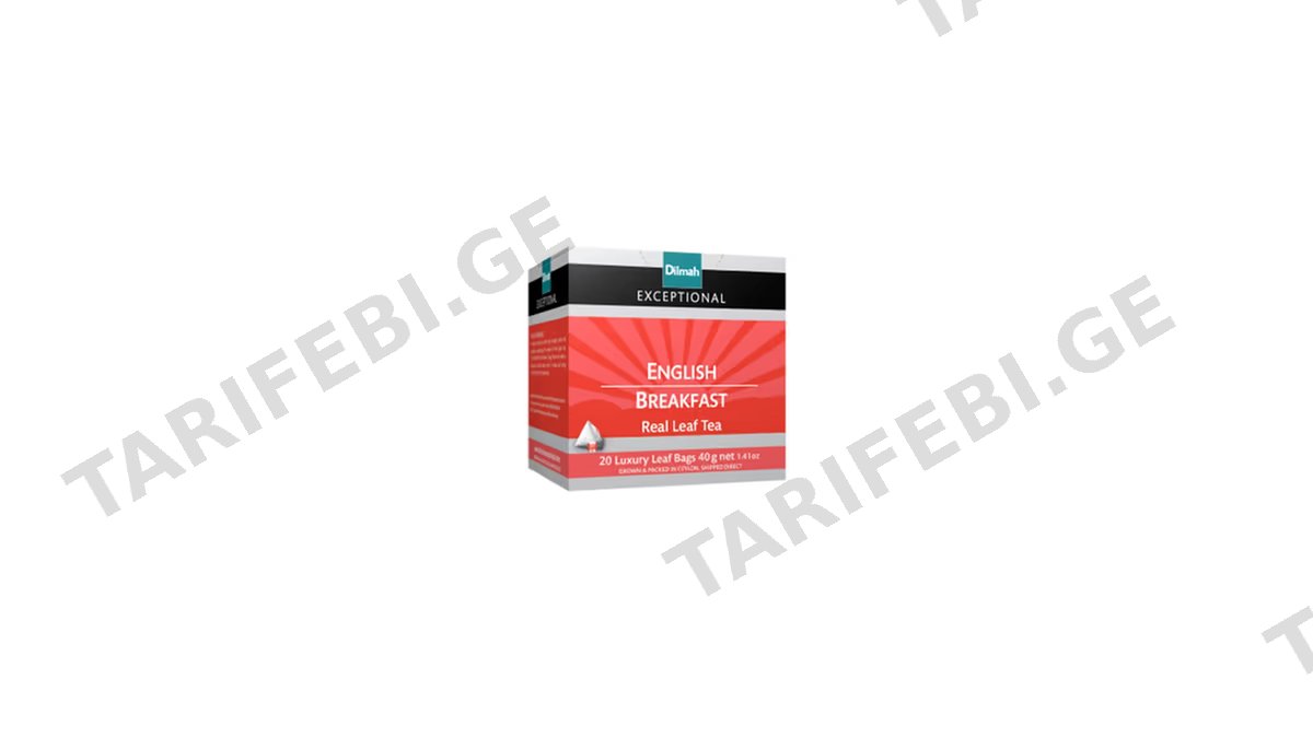 DILMAH ინგლისური რჩეული შავი ჩაი 40გრ