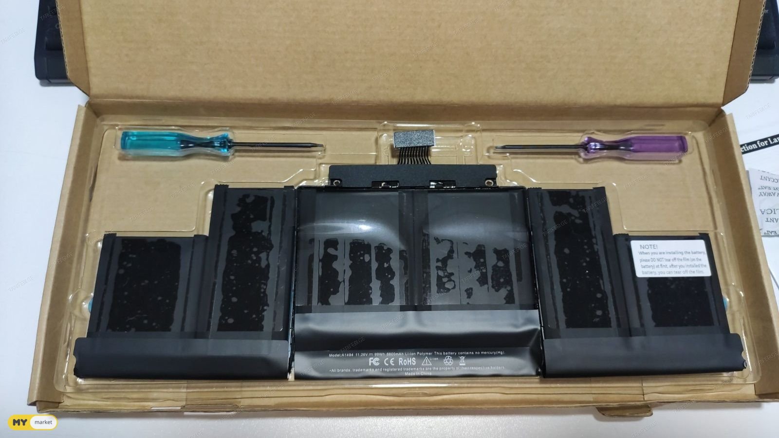 Apple MacBook Pro A1618  A1398   A1417  A1494  battery