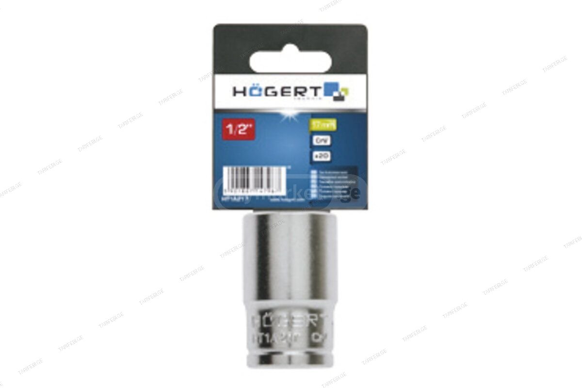 HT1A212 თავაკი 1/2“, hexagon metric, CrV steel, 12 mm DIN 31