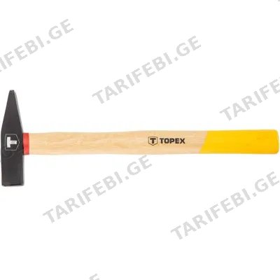 ზეინკლის ჩაქუჩი ხის სახელურით TOPEX 02A405 (500 GR)
