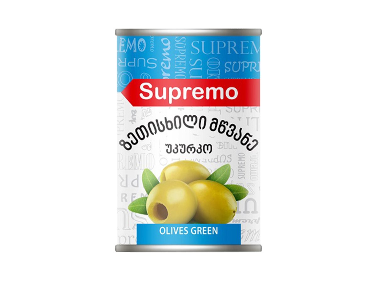 ზეთისხილი /სუპრემო მწვანე უკურკო/ 425გრ